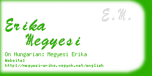 erika megyesi business card